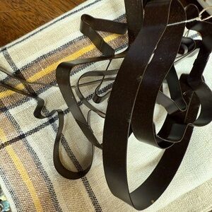 Set of 5 Western Large Cookie Cutters Metal Cowboy Boot Longhorn Horse Kitchen